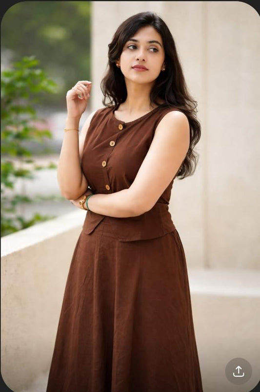 Premium Cotton Skirt & Top Set