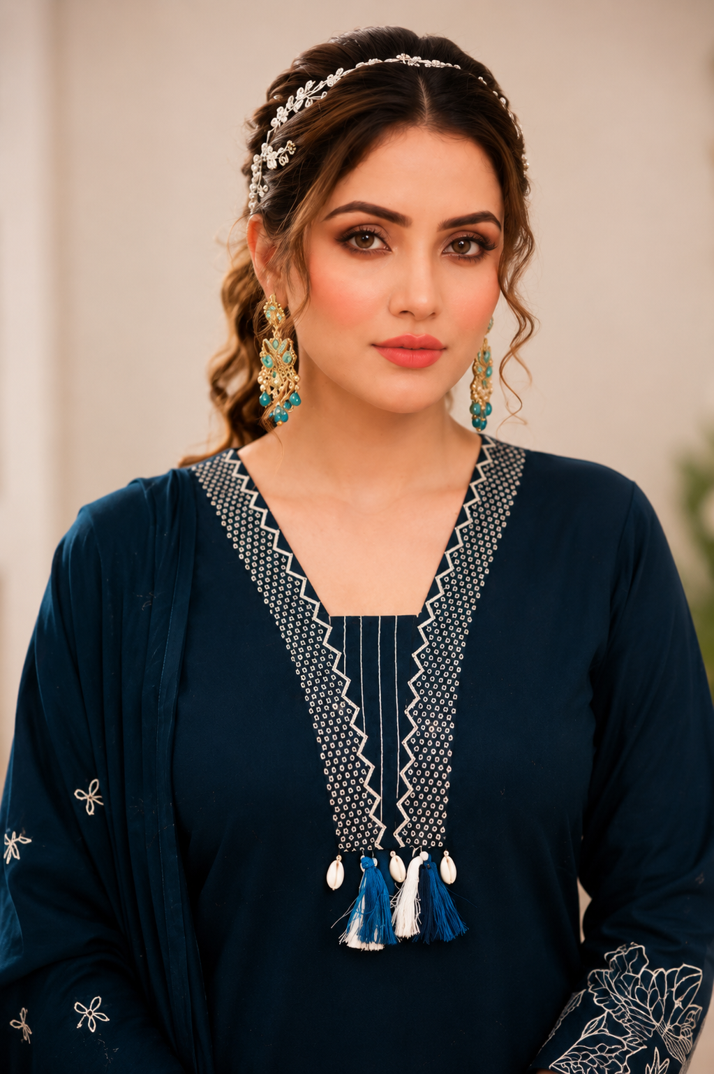 floral Embroidery Kurti set