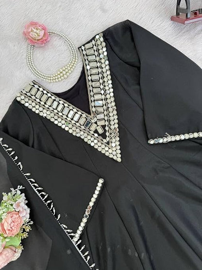 Ivory Mirror Luxe Sharara Set