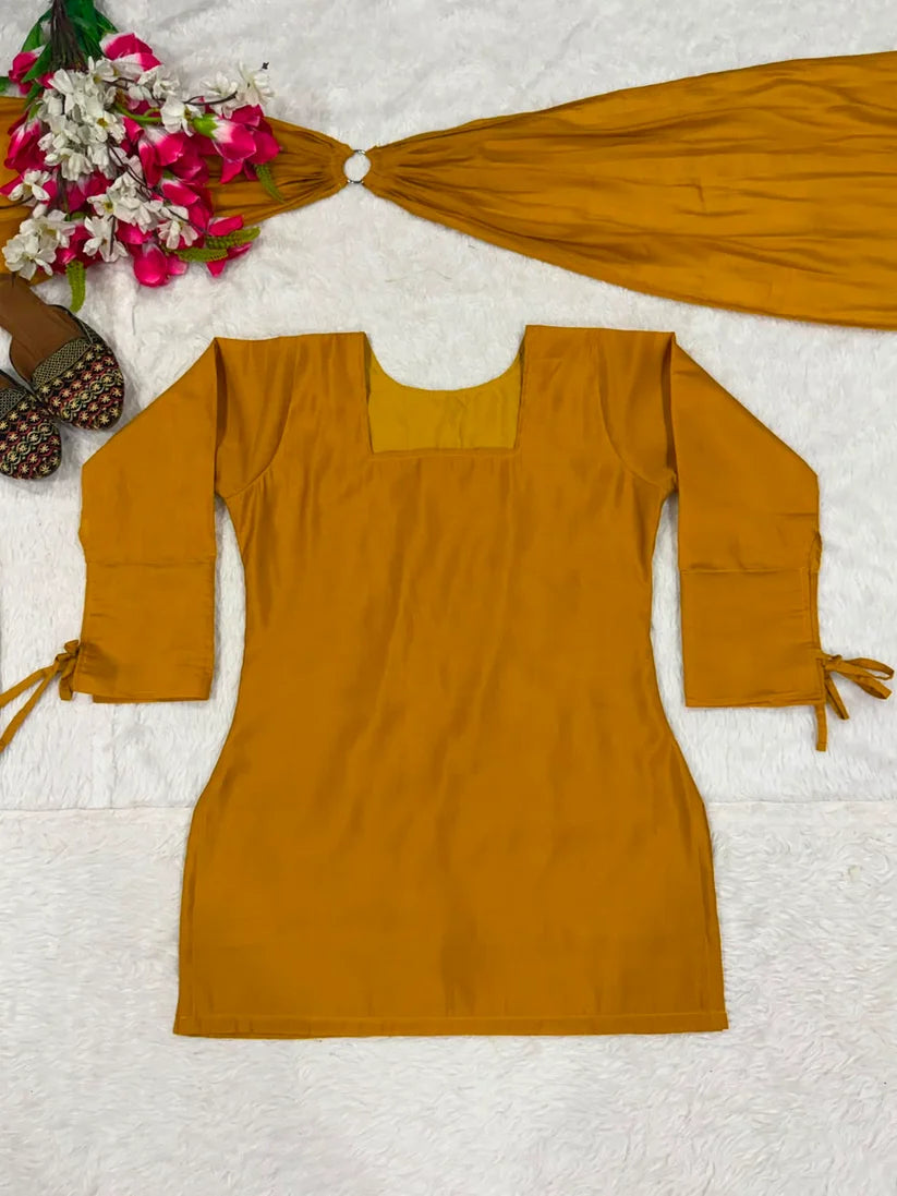 Sunflower Kurta with Farsi Salwar Set
