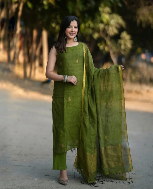 Sulabh A-Line Halter Kurti Set