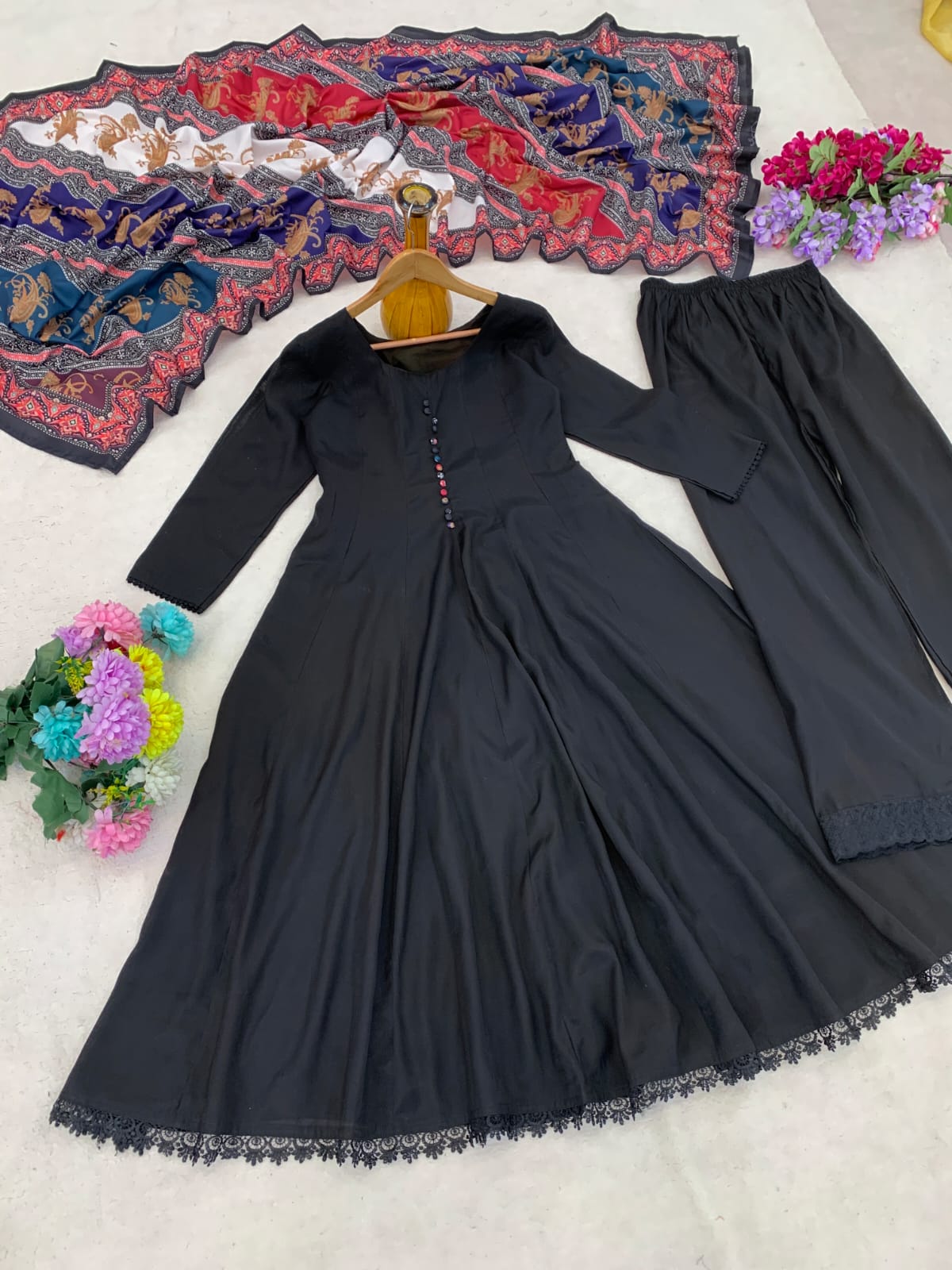 Party Wear Traditional Long Gown Set