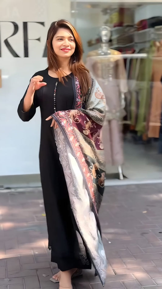 Party Wear Traditional Long Gown Set