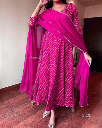 Premium Bandej Anarkali 3-Piece Set