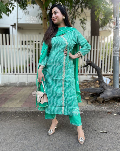 Lahariya Cotton Kurti Pant Set