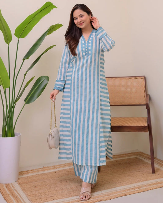 Graceful Rayon Straight Kurta Plazzo Set