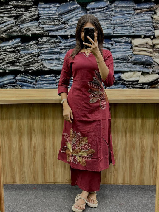 Elegant Cotton Co-ord Set