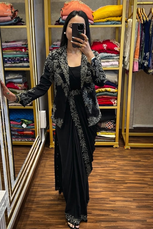 Indo-Western Drape Saree