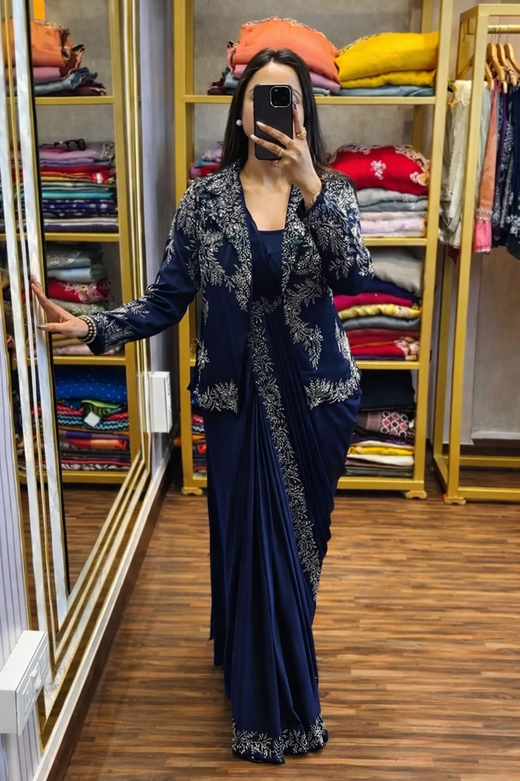 Indo-Western Drape Saree