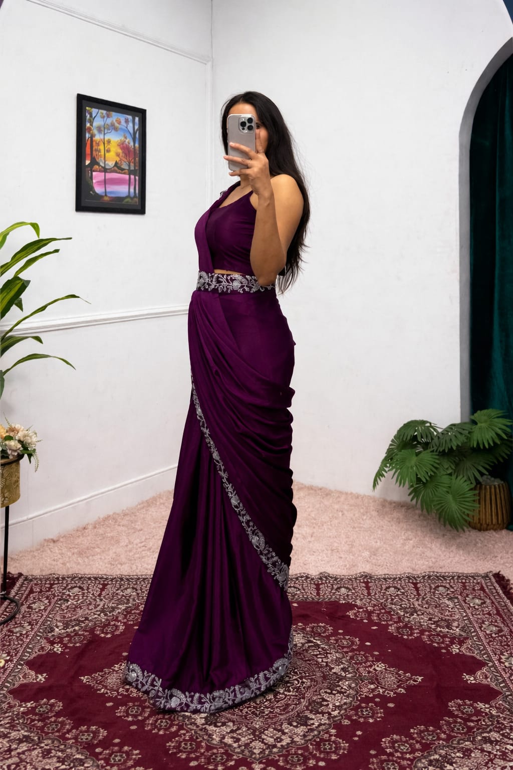 Indo-Western Drape Saree