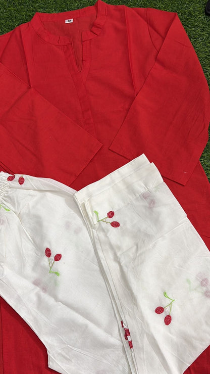 Cherry Farsi Kurti Set