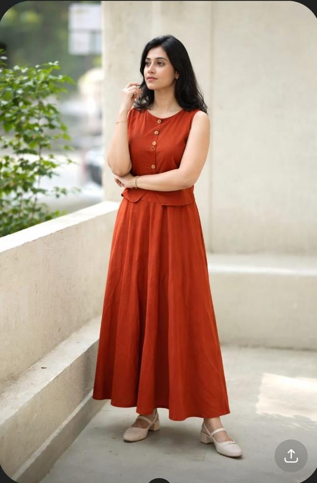 Premium Cotton Skirt & Top Set