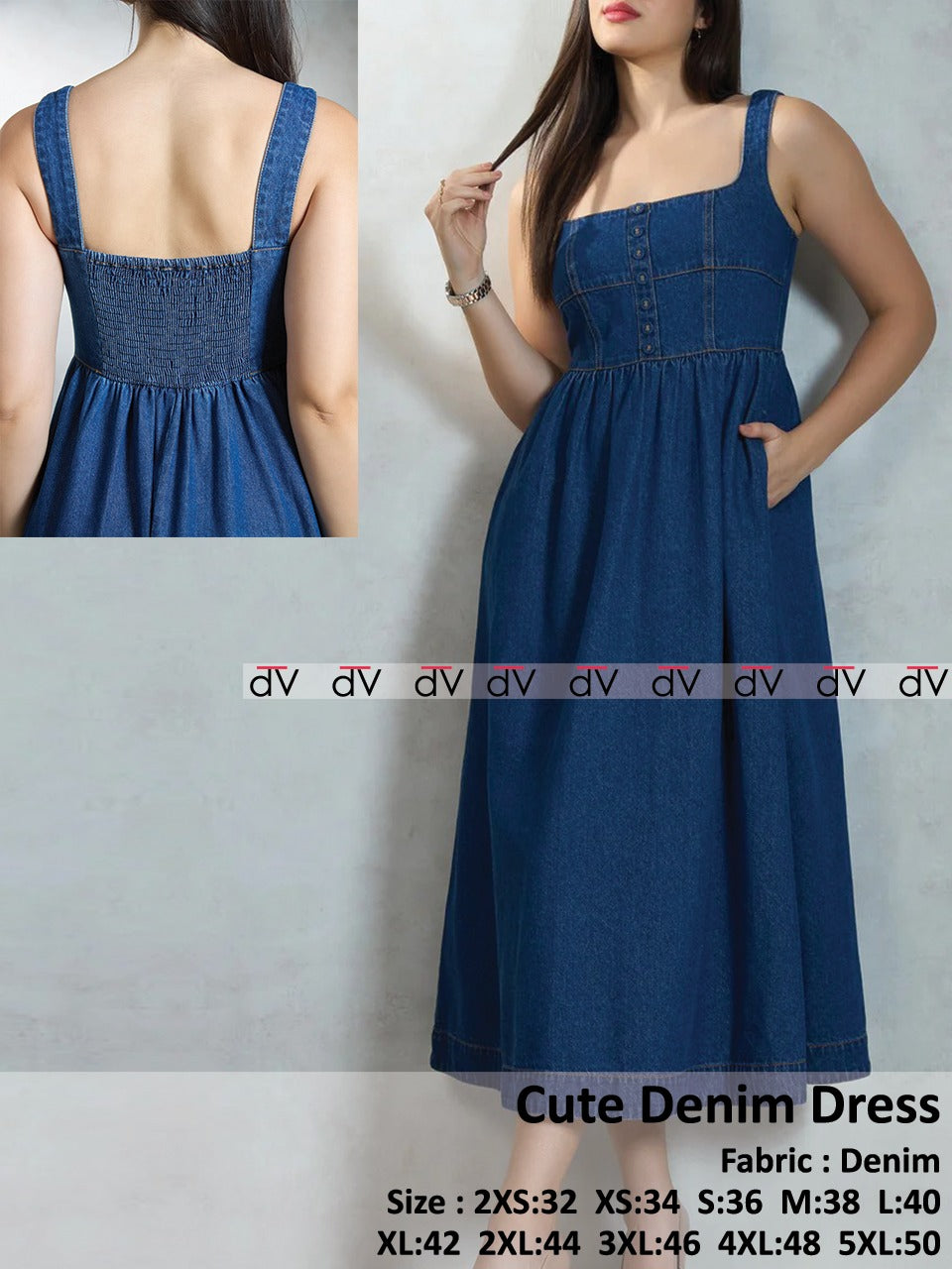 Cute Denim Dress