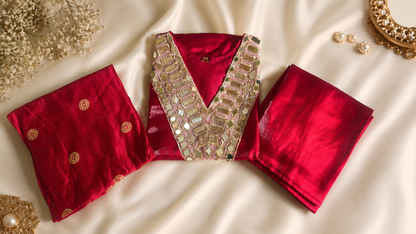 Premium Mirror Work Suit Set