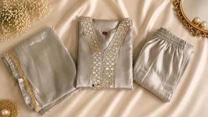 Premium Mirror Work Suit Set