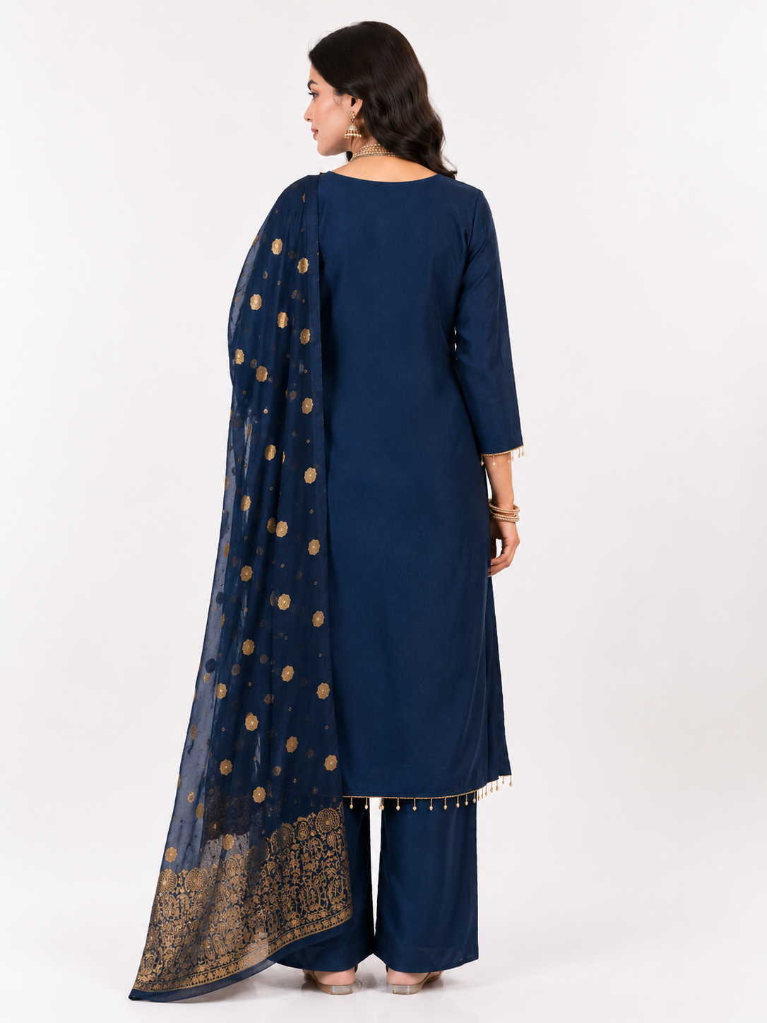Premium Mirror Work Suit Set