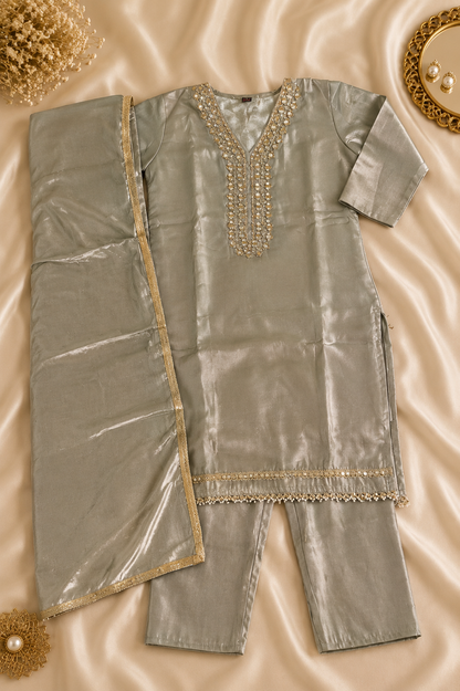 Premium Mirror Work Suit Set