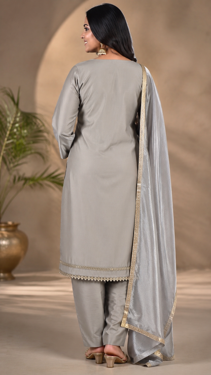Premium Mirror Work Suit Set