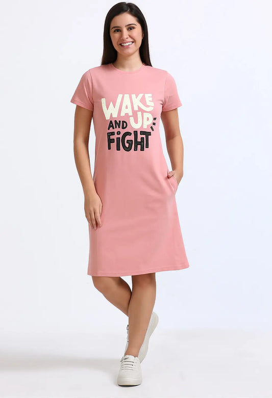 Velora Women's Printed Night Dress