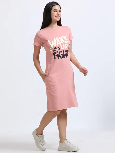 Velora Women's Printed Night Dress